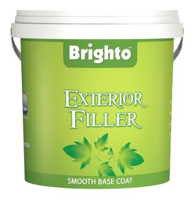 Brighto Exterior Filler Finish – Exterior Wall Filler & Crack Repair Putty for Smooth Paint Ready Surfaces